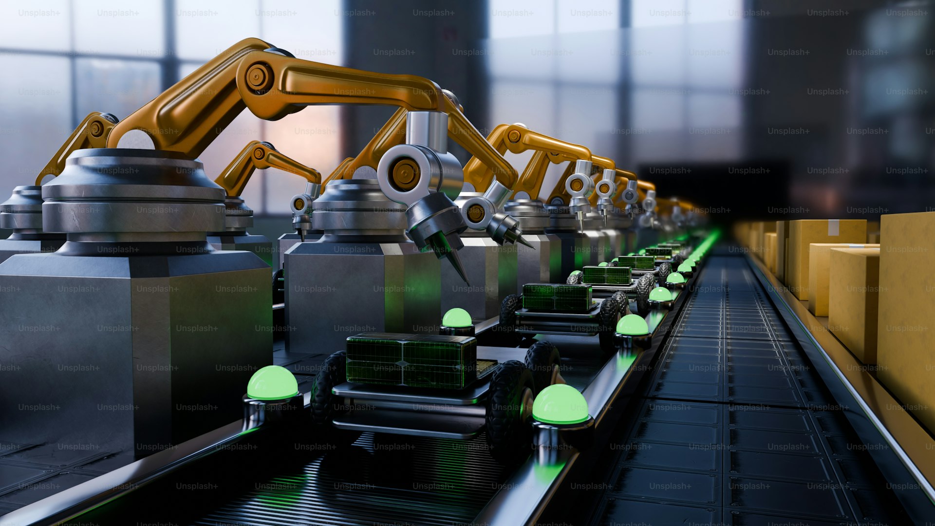 Robotic assembly line